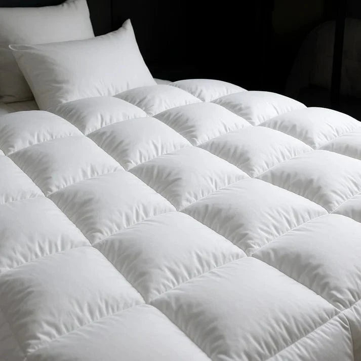 Gåsedun Vinter Tyngde Dyne - Quiltet - Varm - Fluffy - Blød Comforters Danmarkmode.dk