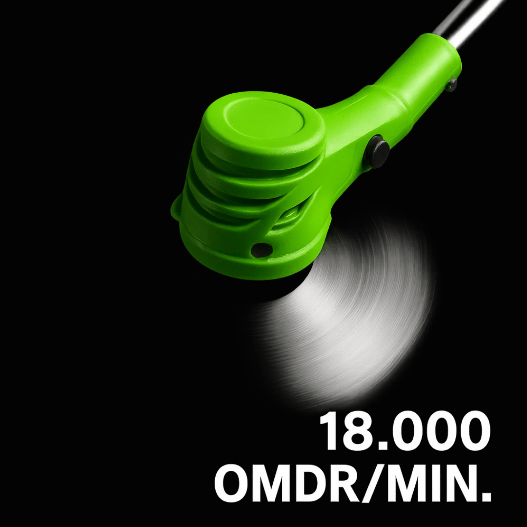GeartTech – Batteridrevet græstrimmer – 24V 3,0Ah – Justerbar 92–122 cm Hjem & Have > Have > Havemaskiner > Græstrimmer Danmarkmode
