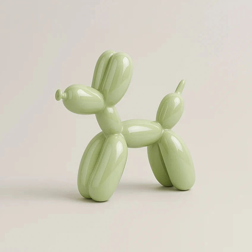 Glansfuld Ballonhund Skulptur - Ornament - Boligindretning - Keramik Sculpture Statue Danmarkmode.dk