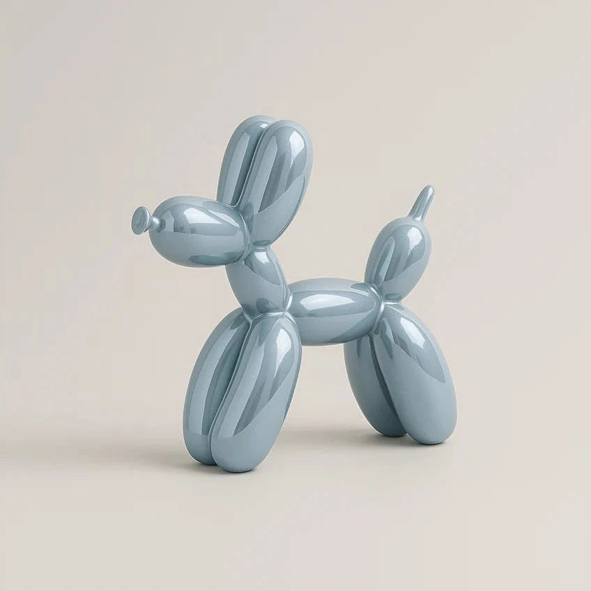 Glansfuld Ballonhund Skulptur - Ornament - Boligindretning - Keramik Sculpture Statue Danmarkmode.dk