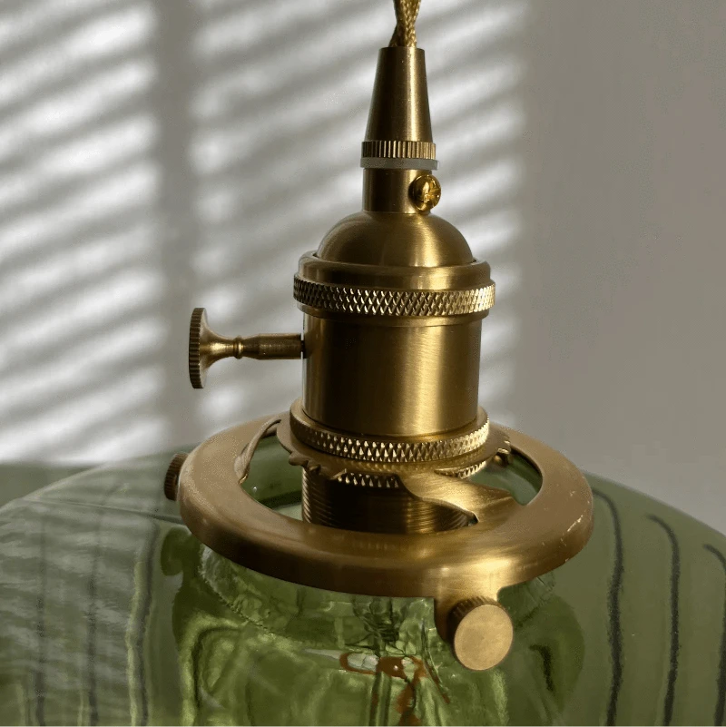 Glas Cylinder Pendel Lampe - Hængende Lys - LED Pære - Japandi Style Ceiling Light Fixtures Danmarkmode.dk