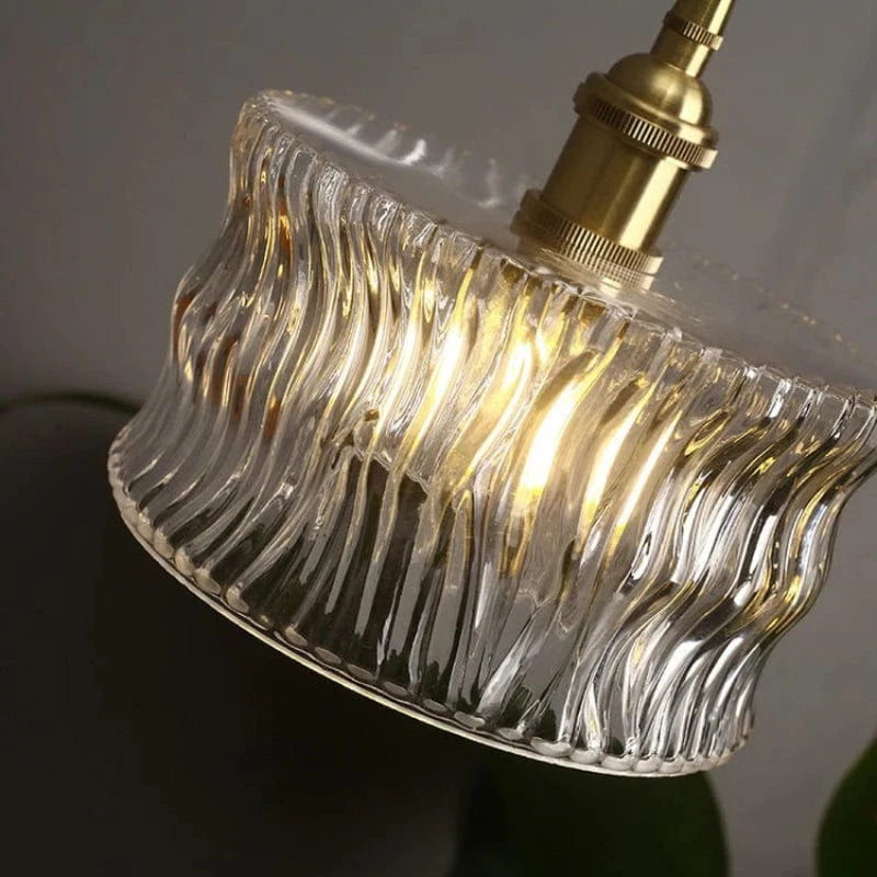 Glas Cylinder Pendel Lampe - Hængende Lys - LED Pære - Japandi Style Ceiling Light Fixtures Danmarkmode.dk