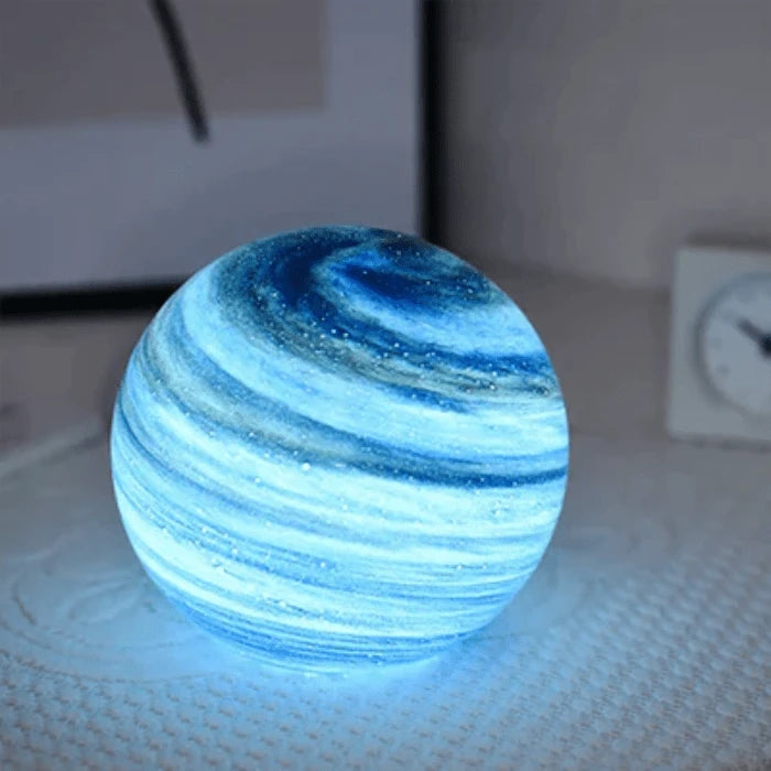 Glas Måne Lampe - Sfære - Natlampe - Boligindretning Table Lamps Danmarkmode.dk