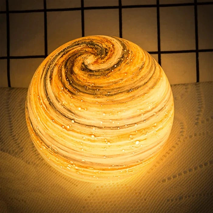 Glas Måne Lampe - Sfære - Natlampe - Boligindretning Table Lamps Danmarkmode.dk