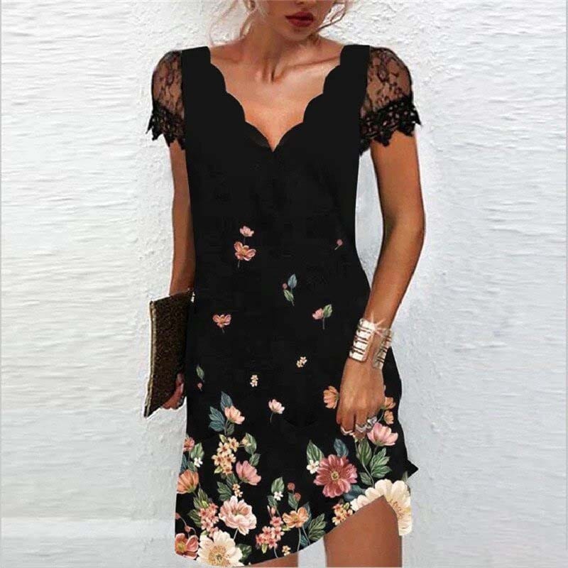 GlitterEve Glamourøs Sommer Glitterfestkjole | Elegant, Kort, Rødt, Kvinde | Perfekt til Fest & Bryllup Mini Dress Danmarkmode.dk