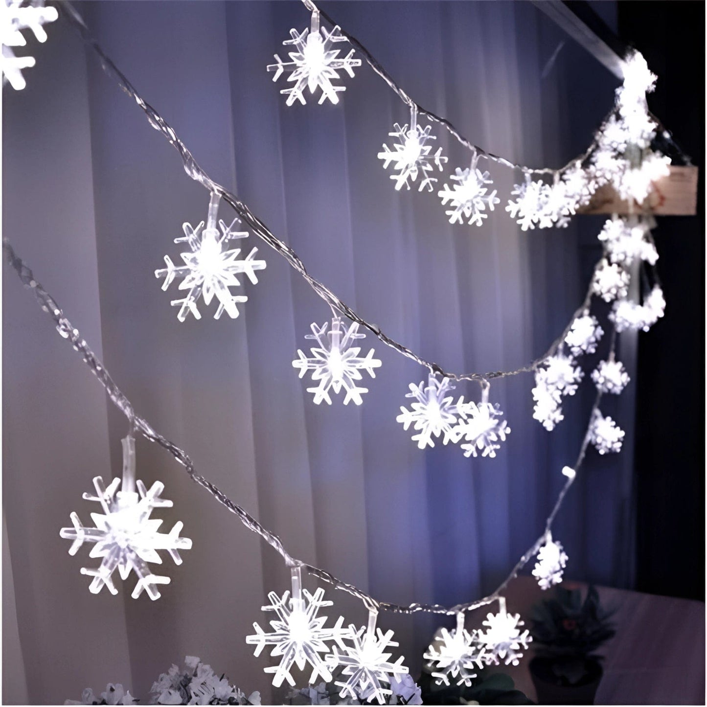 GlowFairy LED Lyskæder - Varmhvide, Indendørs & Udendørs String Lights Danmarkmode.dk