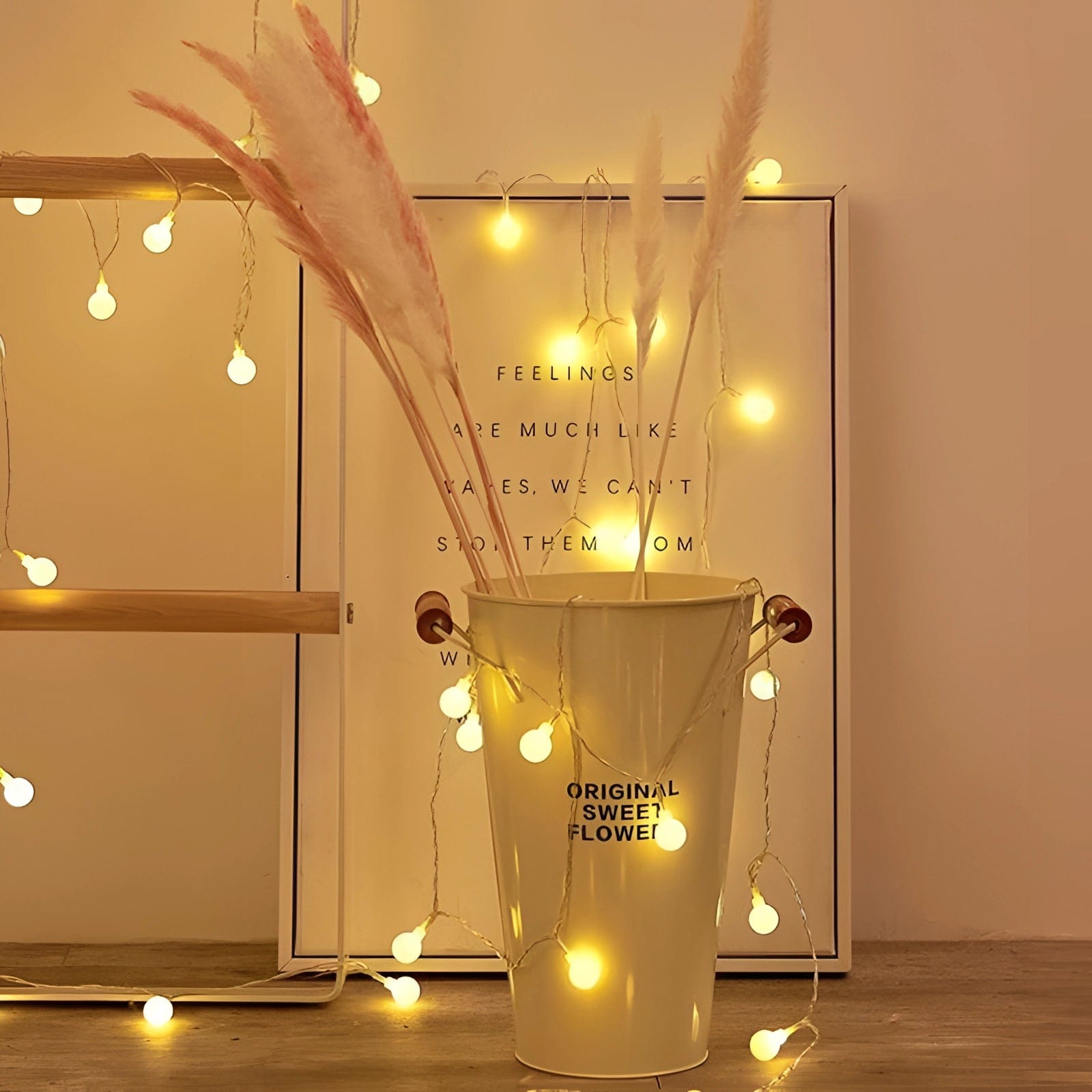 GlowFairy LED Lyskæder - Varmhvide, Indendørs & Udendørs String Lights Danmarkmode.dk