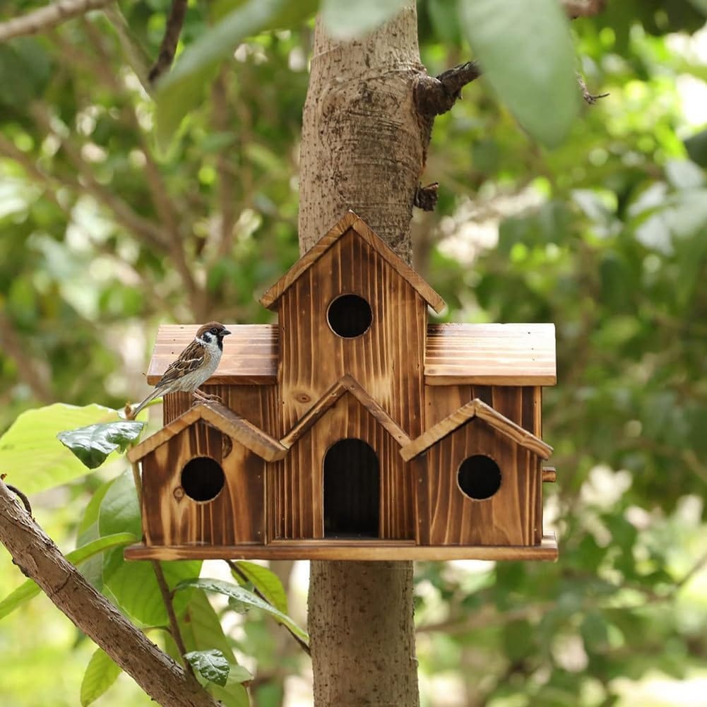 Hængende Træ Fuglehus - Have - Baghave - Udendørs Birdhouses Danmarkmode.dk