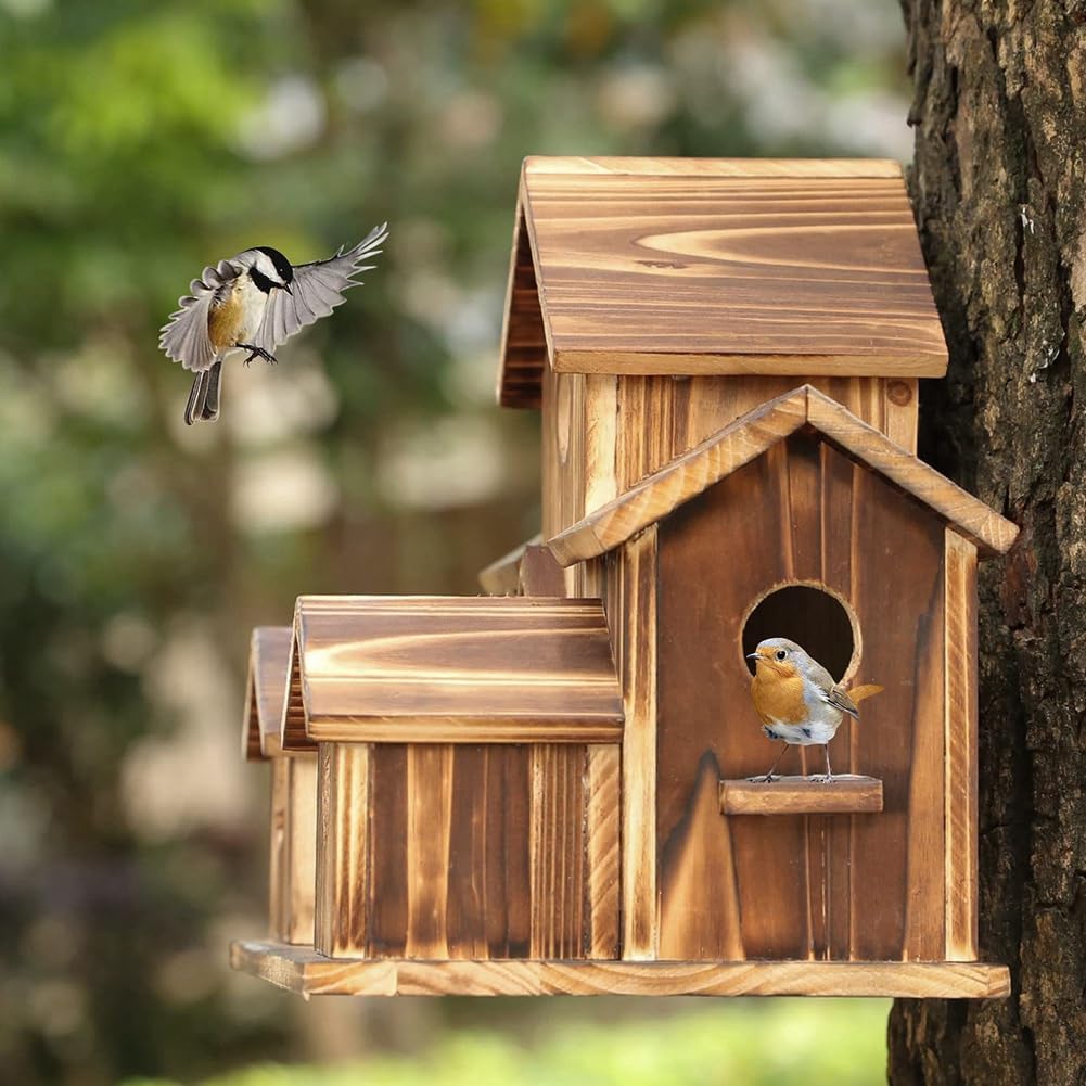 Hængende Træ Fuglehus - Have - Baghave - Udendørs Birdhouses Danmarkmode.dk