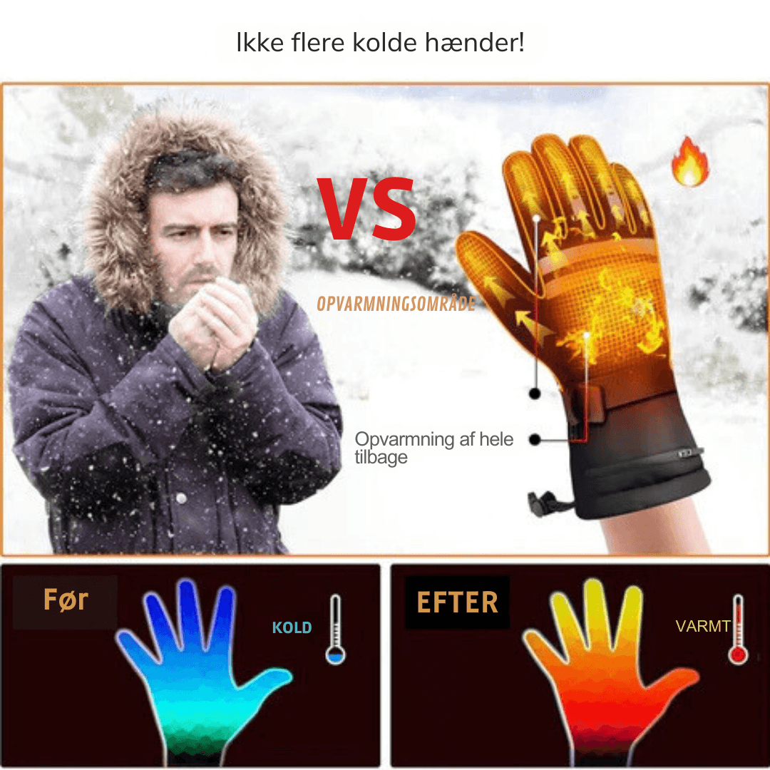 Handsker Med Varme - Herre & Dame - Handsker Vandtæt Gloves & Mittens Danmarkmode.dk