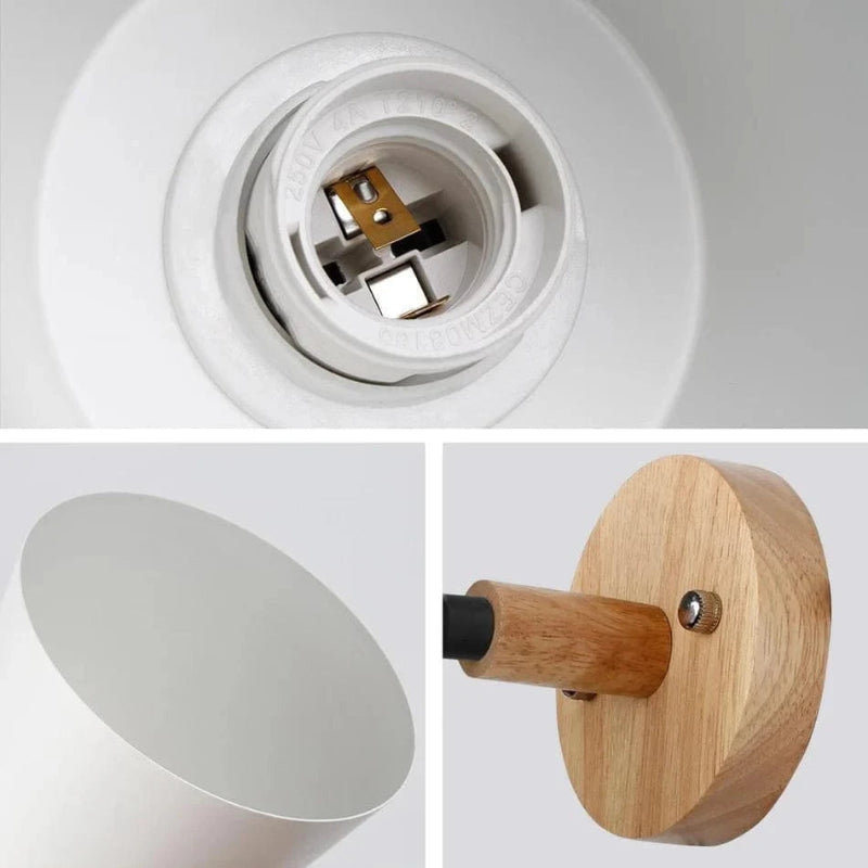 Hårdt Forbundet Macaron Væglampe mit Trækkæde - Justerbar - Jern - Led Pære Wall Light Fixtures Danmarkmode.dk