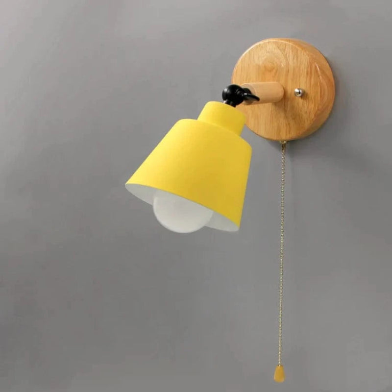 Hårdt Forbundet Macaron Væglampe mit Trækkæde - Justerbar - Jern - Led Pære Wall Light Fixtures Danmarkmode.dk