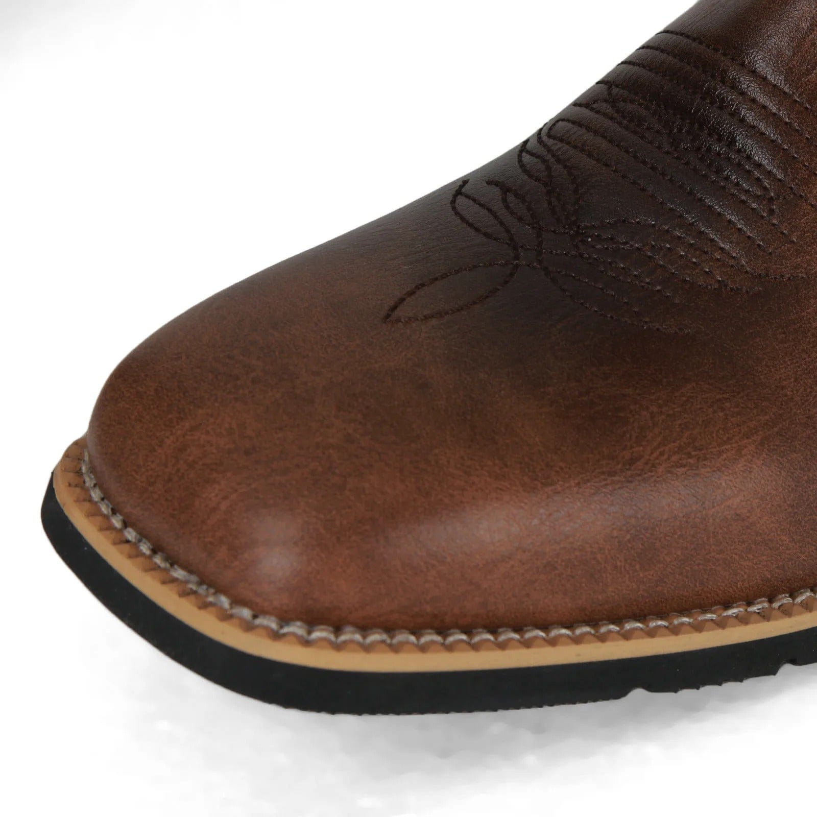 Herre Læder Cowboystøvler - Klassisk Stil Boots Danmarkmode.dk