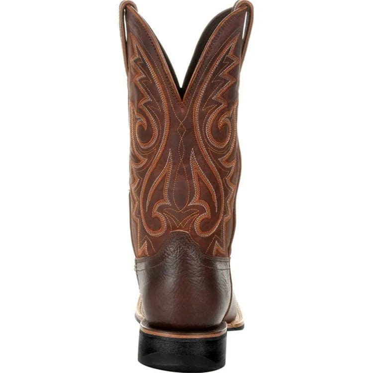 Herre Læder Cowboystøvler - Klassisk Stil Boots Danmarkmode.dk