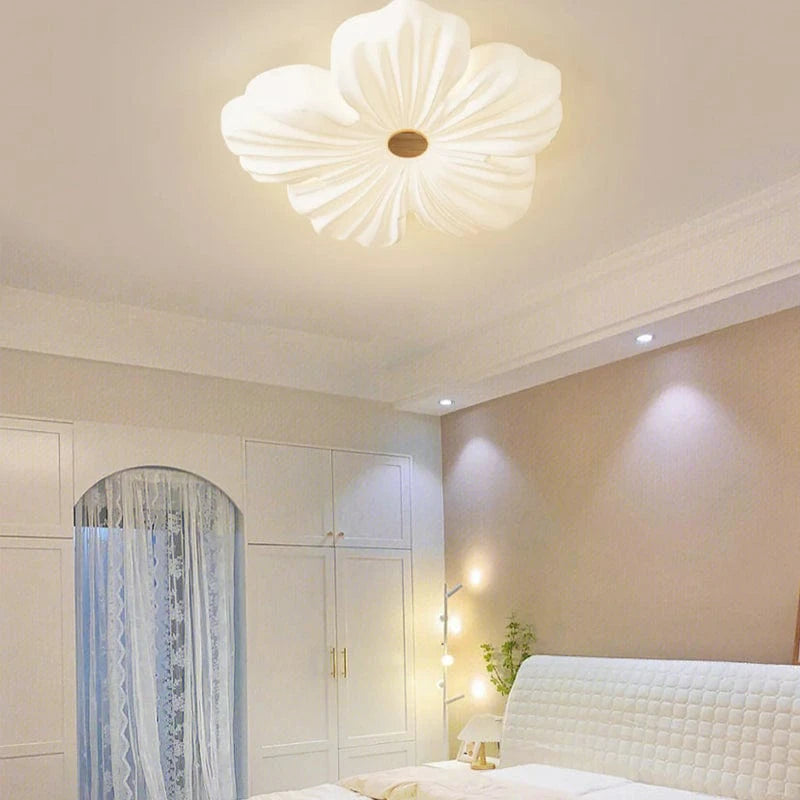 Hvid Blomst Akryl Lampeskærm Loftlampe - Indendørs - Værelsesindretning - LED Ceiling Light Fixtures Danmarkmode.dk