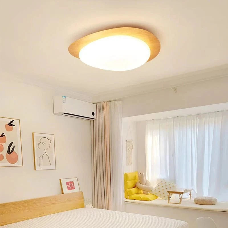 Hvide Skyer Brosten Træ Loftslampe - LED Lys - Minimalistisk - Akryl Ceiling Light Fixtures Danmarkmode.dk