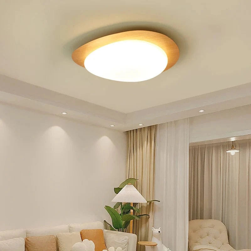 Hvide Skyer Brosten Træ Loftslampe - LED Lys - Minimalistisk - Akryl Ceiling Light Fixtures Danmarkmode.dk