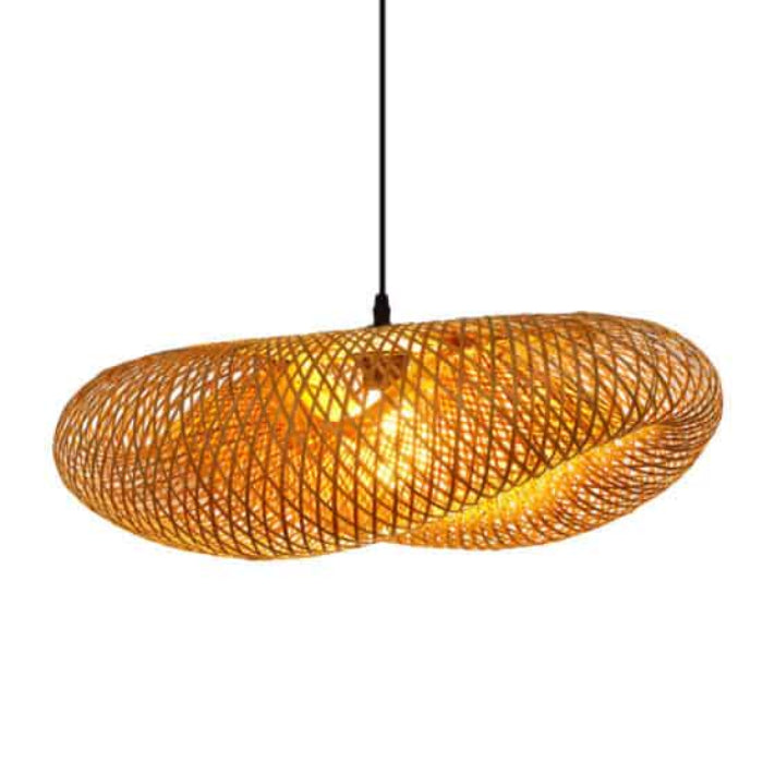 Japansk Stil Vævet Pendellampe - Bamboo - Håndlavet - Boligindretning Ceiling Light Fixtures Danmarkmode.dk