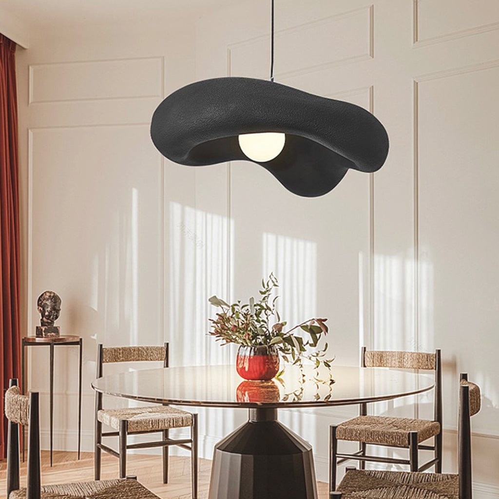 Japansk Wabi-Sabi Hængelampe, Unik Creme, 4 Farver, Modern Design, Stilfuld Belysning, Indendørs, Unisex Hanglampen Danmarkmode