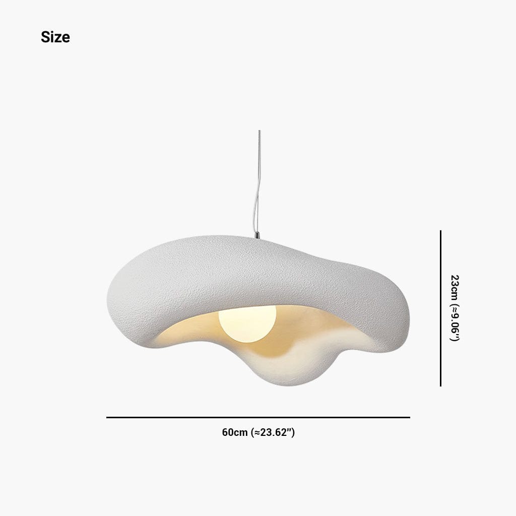 Japansk Wabi-Sabi Hængelampe, Unik Creme, 4 Farver, Modern Design, Stilfuld Belysning, Indendørs, Unisex Hanglampen Danmarkmode