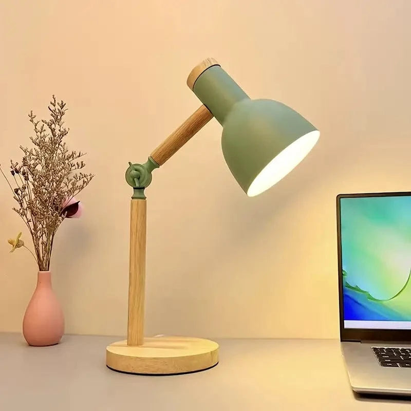 Justerbar Sengelampe I Træ - Led Læselampe - Skrivebordslampe Lamps Danmarkmode.dk