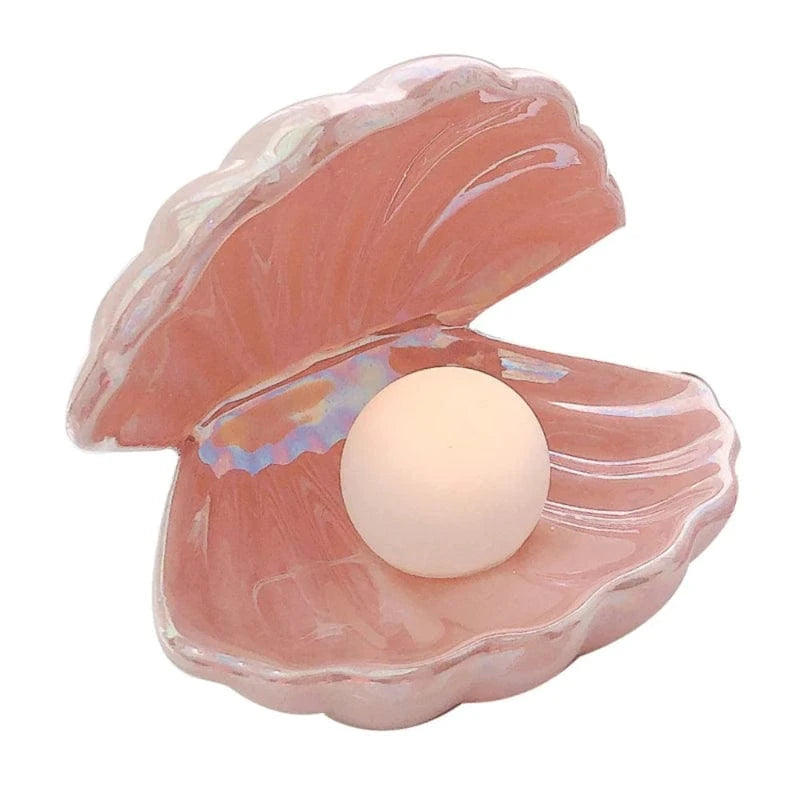 Keramik Shell Pearl Natlampe - LED - Musling - Batteridrevet Lampe - Figur Table Lamp Danmarkmode.dk