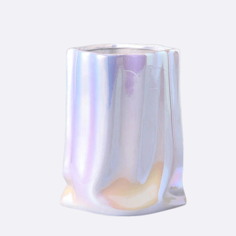 Keramik Taskeform Bordplade Vaser - Metalisk - Blomsterfod - Boligindretning Vases Danmarkmode.dk
