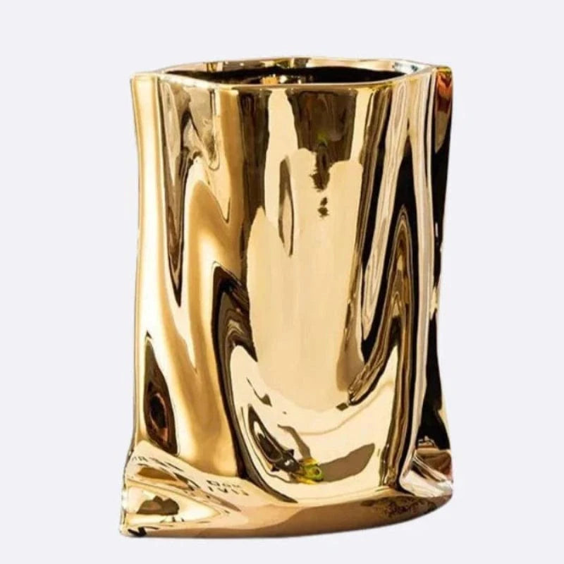 Keramik Taskeform Bordplade Vaser - Metalisk - Blomsterfod - Boligindretning Vases Danmarkmode.dk