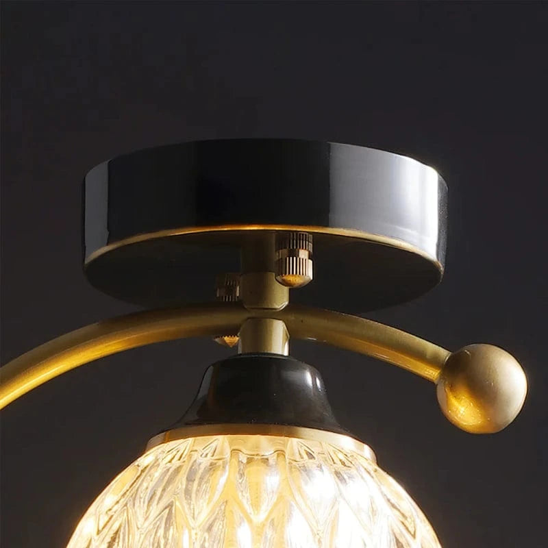 Keramisk Fugl Krystal LED Loftslampe - Guld Messing - G9 Pære - Moderne Ceiling Light Fixtures Danmarkmode.dk