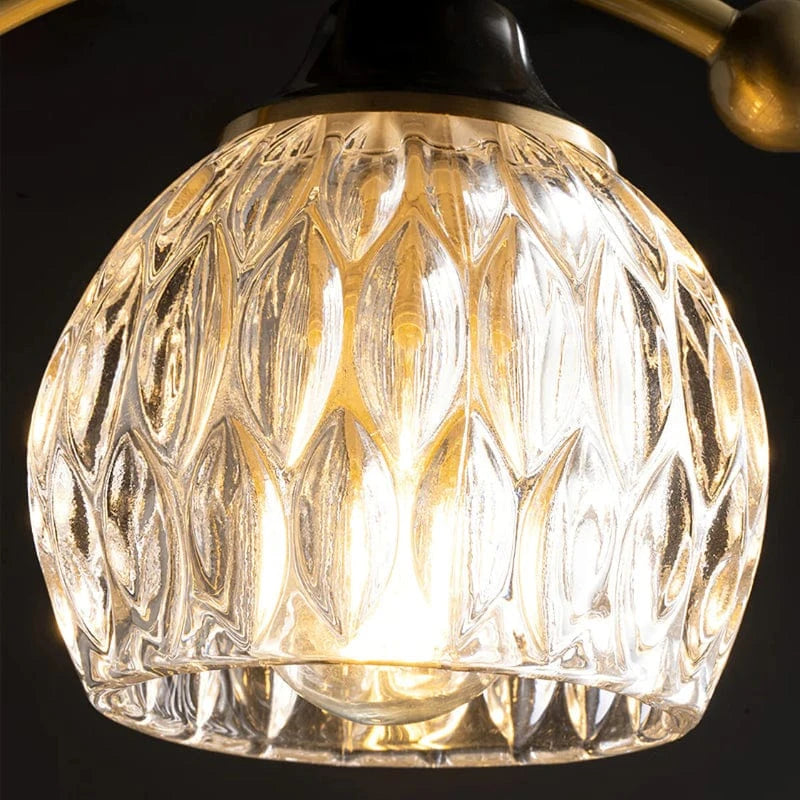 Keramisk Fugl Krystal LED Loftslampe - Guld Messing - G9 Pære - Moderne Ceiling Light Fixtures Danmarkmode.dk