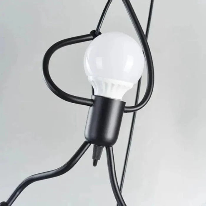 Klatring Lille Mand Pendel Lampe - Jern - Retro - Industriel Lampe Ceiling Light Fixtures Danmarkmode.dk