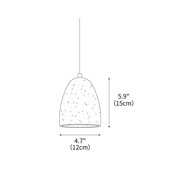 Klokken Travertin Pendel Lampe - Wabi Sabi - Sten - ø 12cm Ceiling Light Fixtures Danmarkmode.dk