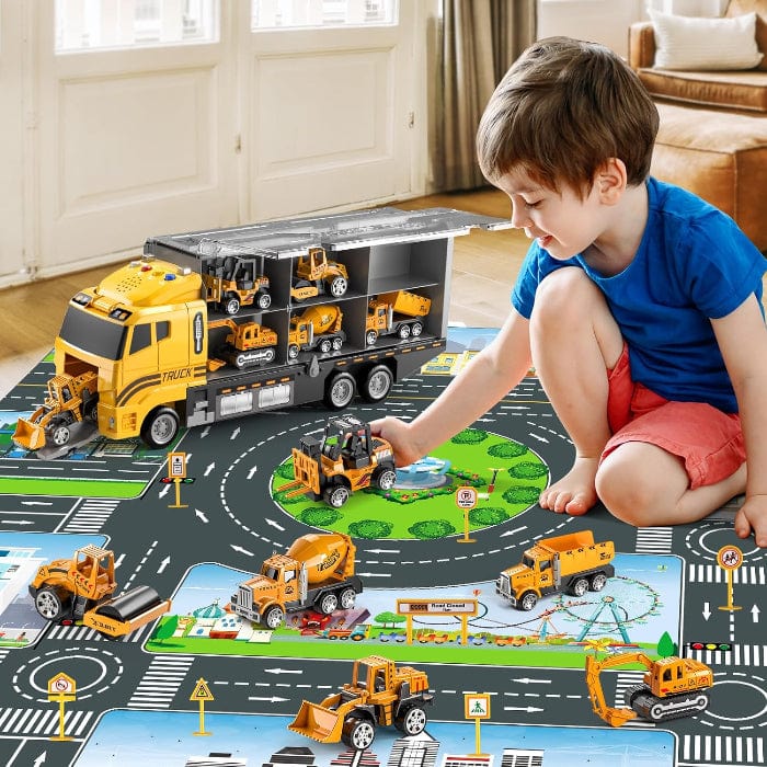 Konstruktion Bil Legetøj til Børn - Transporter - Mini Biler - Sæt Toy Cars Danmarkmode.dk