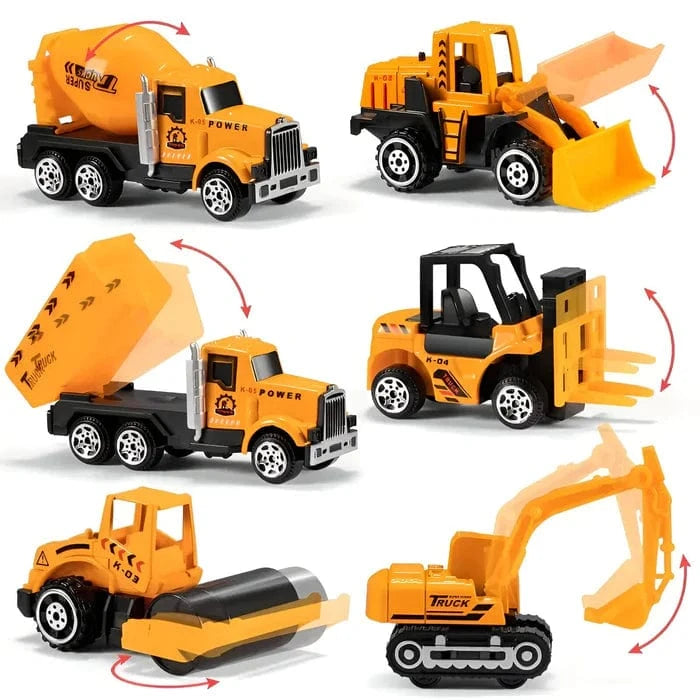 Konstruktion Bil Legetøj til Børn - Transporter - Mini Biler - Sæt Toy Cars Danmarkmode.dk
