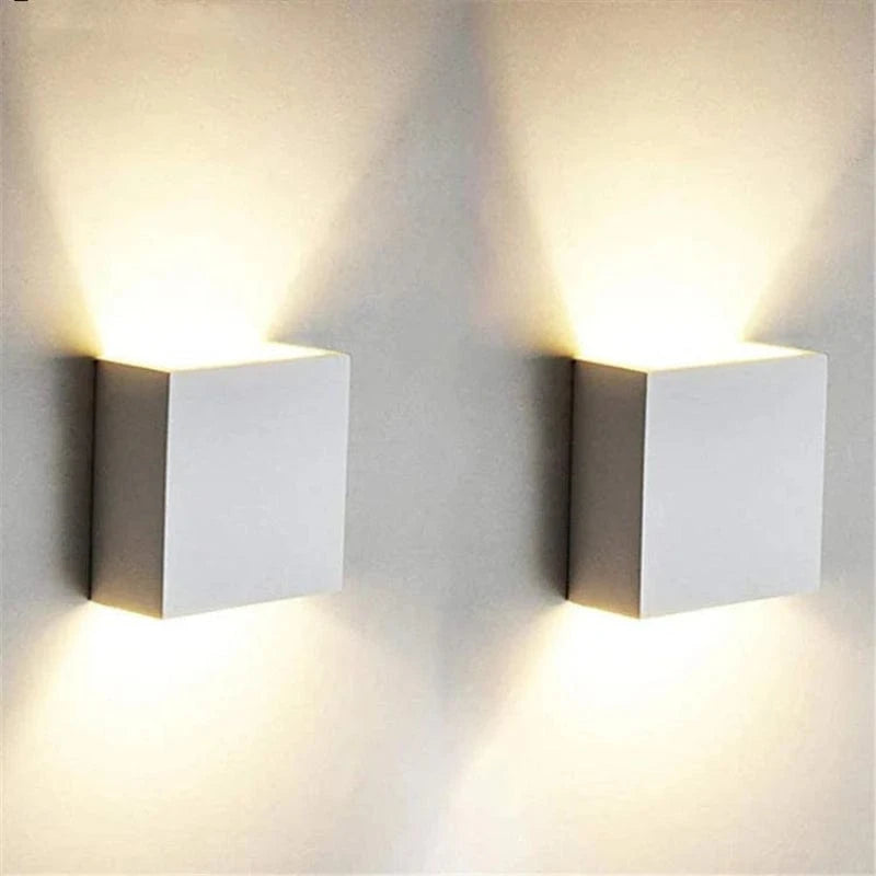 Kubus Led Væglampe - Indendørs - Aluminium - LED Pærer Wall Light Fixtures Danmarkmode.dk