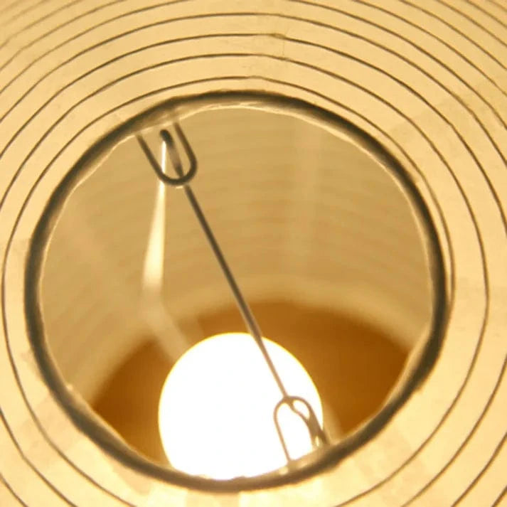 Kugle Japandi Rispapir Lantern - Bordlampe - Wabi Sabi - 25cm Table Lamp Danmarkmode.dk