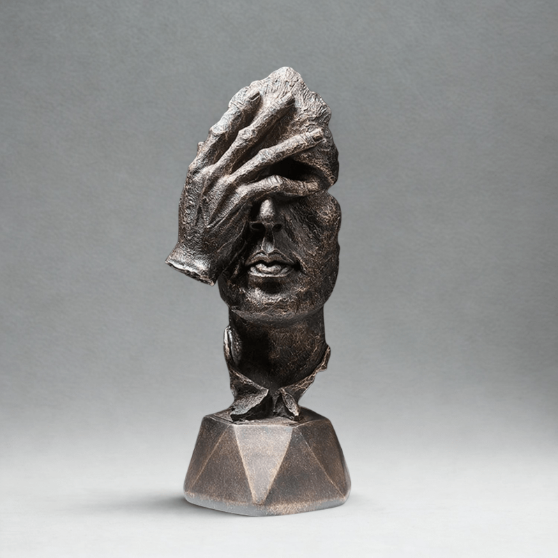 Kunstnerisk Abstrakt Ansigt Skulptur - Figurer - Boligindretning Sculptures & Statues Danmarkmode.dk