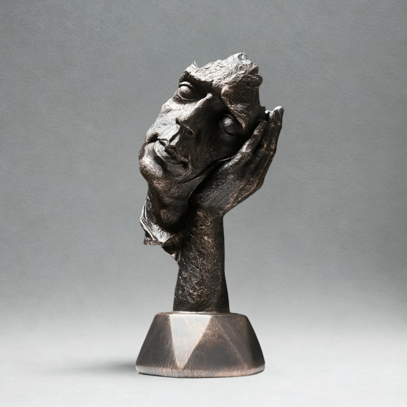 Kunstnerisk Abstrakt Ansigt Skulptur - Figurer - Boligindretning Sculptures & Statues Danmarkmode.dk
