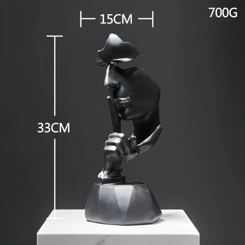 Kunstnerisk Abstrakt Ansigt Skulptur - Figurer - Boligindretning Sculptures & Statues Danmarkmode.dk