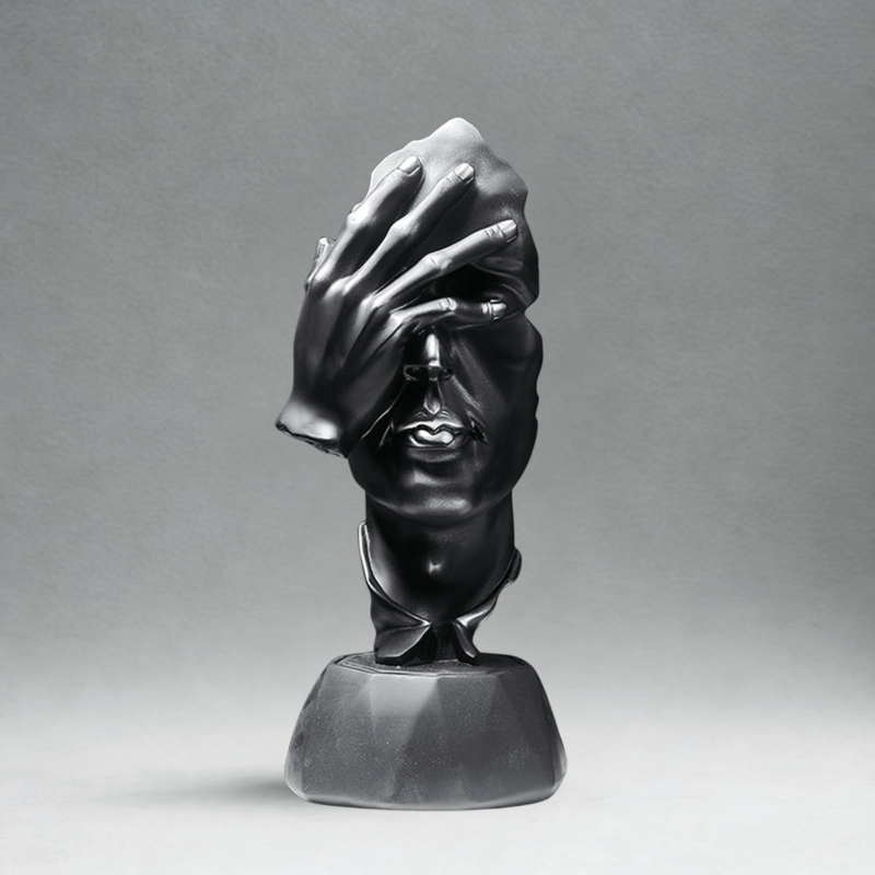 Kunstnerisk Abstrakt Ansigt Skulptur - Figurer - Boligindretning Sculptures & Statues Danmarkmode.dk