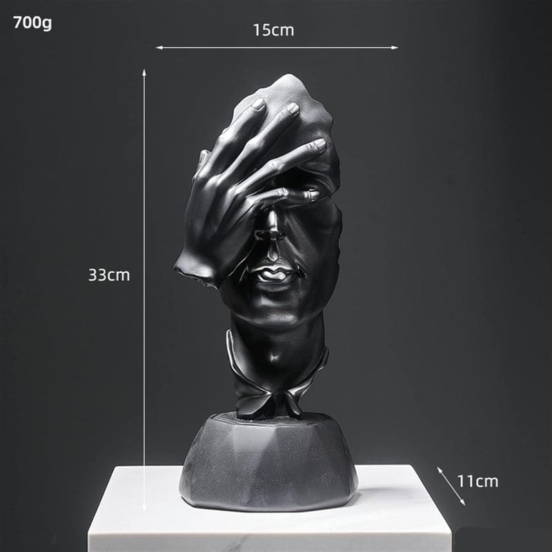 Kunstnerisk Abstrakt Ansigt Skulptur - Figurer - Boligindretning Sculptures & Statues Danmarkmode.dk