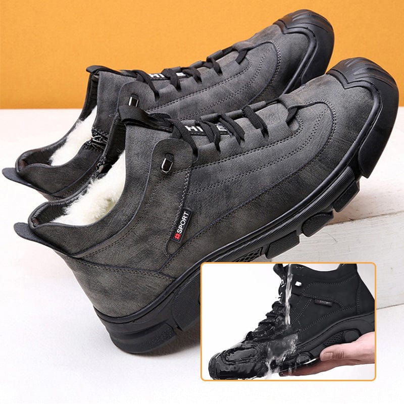 Læder Sneakers Herre Komfortable Casual Sko Outdoor Shoes Danmarkmode.dk