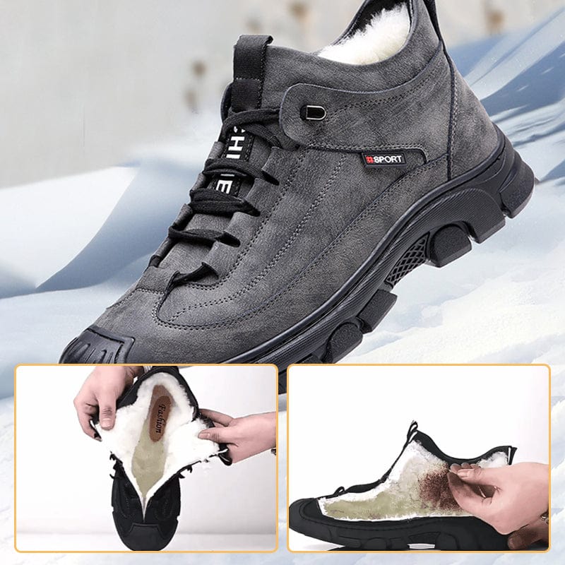 Læder Sneakers Herre Komfortable Casual Sko Outdoor Shoes Danmarkmode.dk