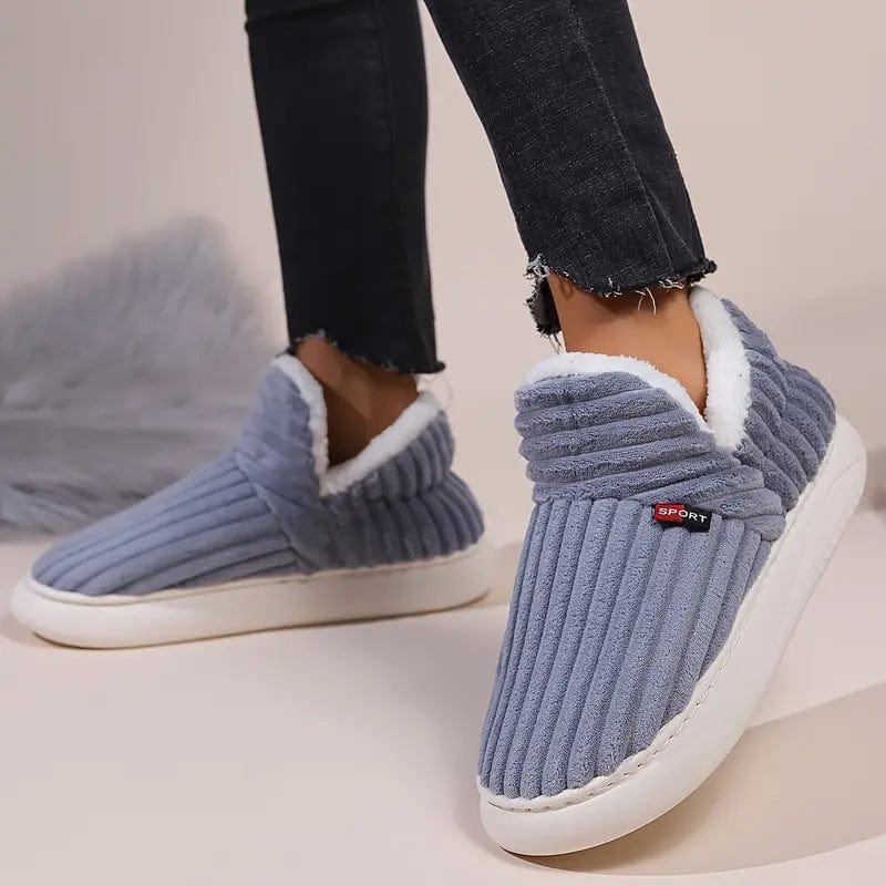 Lækre rosa hjemmesko i fløjl Slippers Danmarkmode.dk