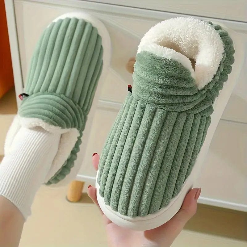 Lækre rosa hjemmesko i fløjl Slippers Danmarkmode.dk