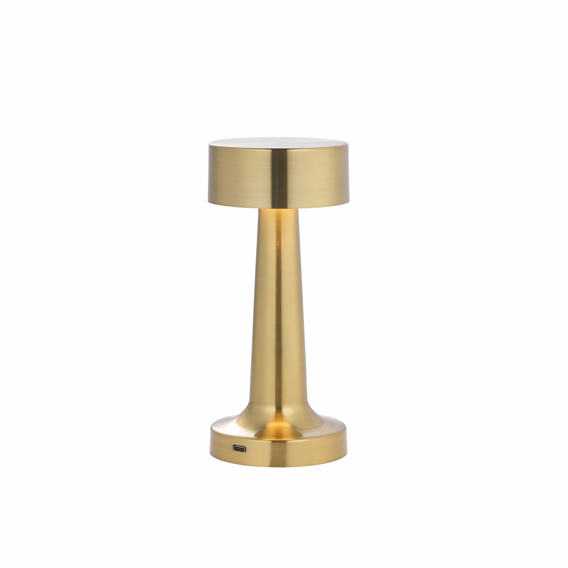 LED Bordlampe Messing - Trådløs - Moderne Design - Energisparende Lampe Table Lamp Danmarkmode.dk
