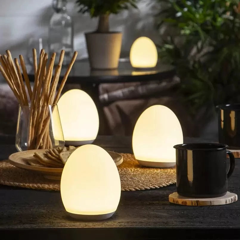 LED Natlys Touch-lampe - moderne stil, justerbar lysstyrke, varm hvid, belysning til boligindretning, energieffektiv dan gan Danmarkmode.dk