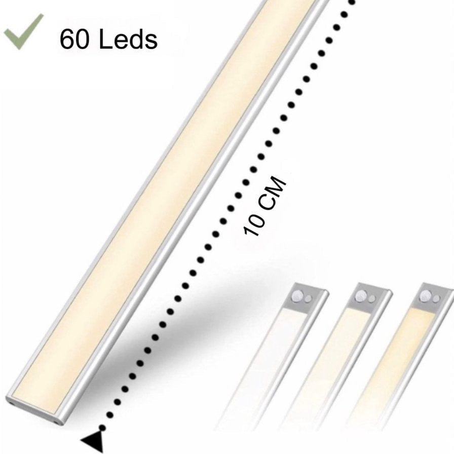 Led Strip Med Sensor - Batteri - Dæmpbar - Trådløs - Sølv Lamps Danmarkmode.dk
