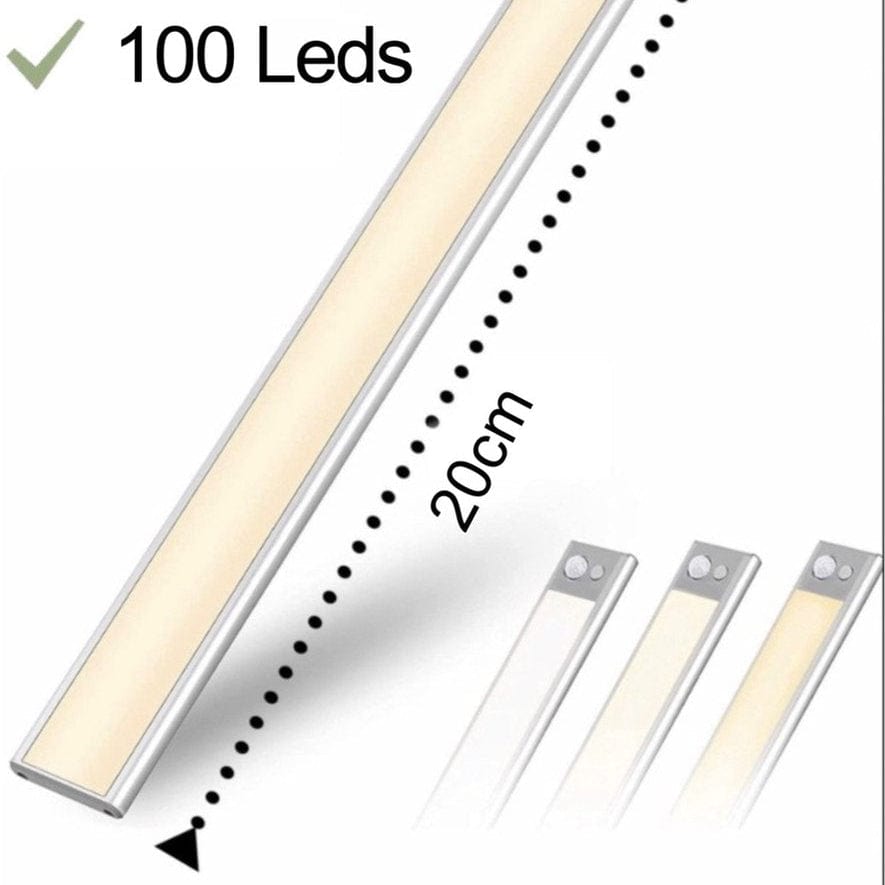 Led Strip Med Sensor - Batteri - Dæmpbar - Trådløs - Sølv Lamps Danmarkmode.dk