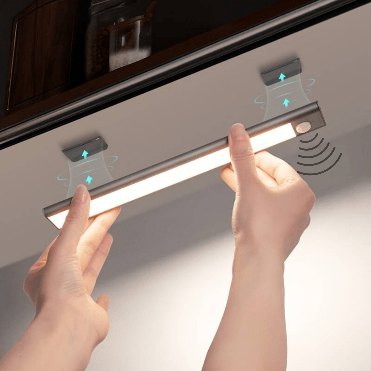 Led Strip Med Sensor - Batteri - Dæmpbar - Trådløs - Sølv Lamps Danmarkmode.dk